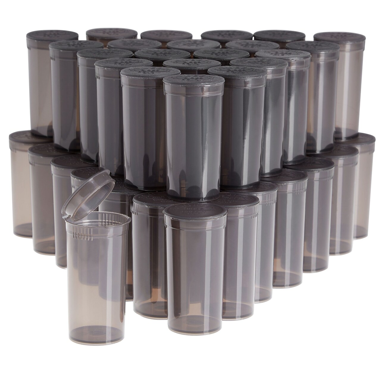 50 Pack Empty Pill Bottles with Caps - 13 Dram Medicine Containers